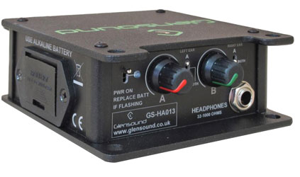 GLENSOUND GS-HA013 HEADPHONE AMPLIFIER Desktop, single amplifier, toggled routing