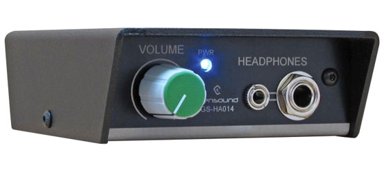 GLENSOUND GS-HA014 HEADPHONE AMPLIFIER Deskmount, single amplifier, loop through