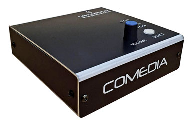 GLENSOUND COMEDIA-V POWER AMPLIFIER 10watts, 4-input, local volume control/input select, Dante/AES67