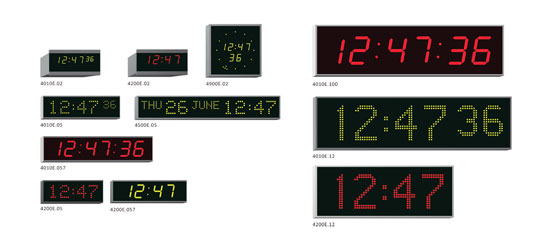 WHARTON CLOCKS - Non-Network Versions -  Enhanced features - 4000E Series