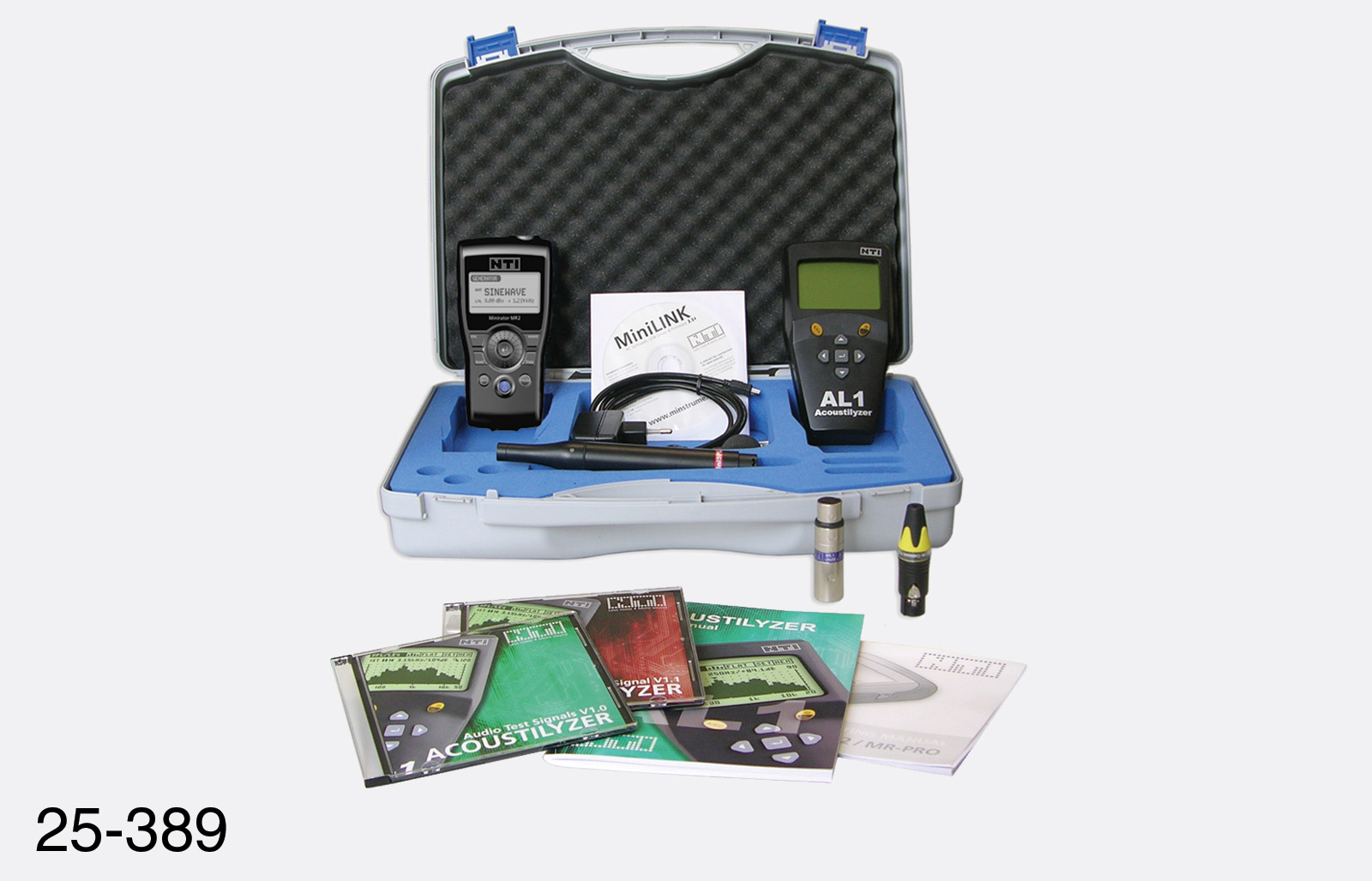 NTI ACOUSTIC TEST KIT PRO STI-PA AL1, MR-Pro, MiniSpl, CD, case