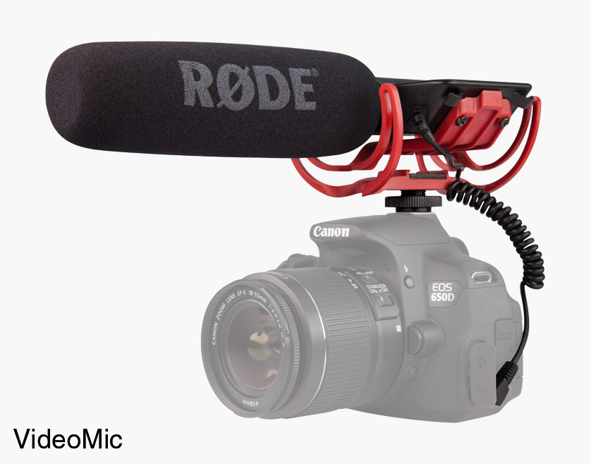 RODE VIDEOMICRO MICROPHONE condensateur, cardioïde, sur camera, lyre Rycote