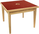 CANFORD ACOUSTIC TABLE Ash, square 1000mm (specify fabric colour)