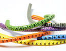 CABLE MARKER SET PTV+30 Loose, 0-9, 1.5 - 3mm, colour coded