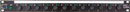 CANFORD MDU16 WECHSELSTROMVERTEILER, verriegelbare Ausgänge, grüne LED, schwarz