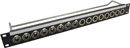 CANFORD CONNECT XLR TERMINATION PANEL 1U 1x8 Canford XLRF (left), 1x8 Canford XLRM (right), black