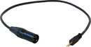 GHIELMETTI 673.910.300.01 GXK 313/90 PATCH CABLE 3-pole to XLR 3-pin male, 900mm, black