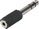 ADAPTER 3MJS-3P 3-pole 3.5mm jack socket - 3-pole 6.35mm jack plug