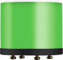 YELLOWTEC litt 50/35 GREEN LED COLOUR SEGMENT 51mm diameter, 35mm height, black/green