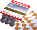 RYCOTE 065521 OVERCOVERS MIC MOUNTS Stickies and fur Overcovers, grey (1pk of 30+6)