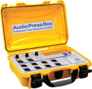 AUDIOPRESSBOX APB-MINI PRESS SPLITTER Portable, USB-C, active, 3x12, 24V DC mains, yellow