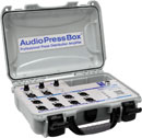 AUDIOPRESSBOX APB-MINI PRESS SPLITTER Portable, USB-C, active, 3x12, 24V DC mains, silver