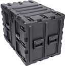 SKB 3RS-11U24-25B STATIC SHOCK RACK CASE 11U, 24-inch depth, 2x integrated wheels, black