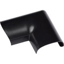 D-LINE FLDB3015B 1/2-ROUND CLIP-OVER DOOR TOP BEND, For 30 x 15mm trunking, black