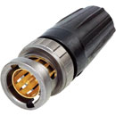 NEUTRIK NBNC75BJP9X BNC 12G UHD Male cable, rear twist, Belden 1505F