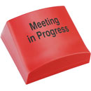 CANFORD STUDIO LEUCHTSCHILD, roter Gehäusedeckel, "Meeting in progress"