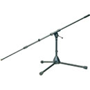 K&M 255 LOW LEVEL BOOM STAND Folding legs, 290mm, two-piece 870-1550mm boom, die-cast base, black