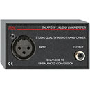 RDL TX-AFC1F AUDIO CONVERTER Balanced to unbalanced, XLR3F to RCA (phono)