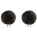 BUBBLEBEE TWIN WINDBUBBLES WINDSHIELDS Size 2, for 5-8mm diameter lav, black (pack of 2)