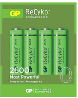 GP RECHARGEABLE BATTERIES - ReCyko+ Series