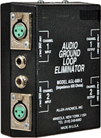 ALLEN AVIONICS ANALOGUE AUDIO GROUND LOOP HUM ELIMINATORS AND ISOLATORS