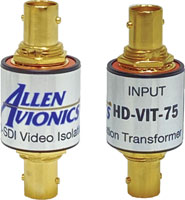 ALLEN AVIONICS ANALOGUE VIDEO GROUND LOOP HUM ELIMINATORS AND ISOLATORS